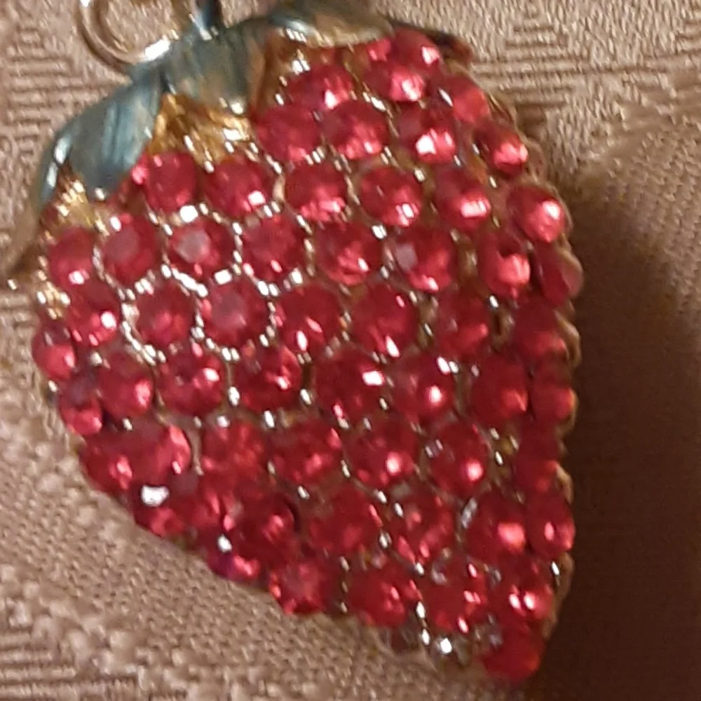 Strawberry Key Chain Bag Charm